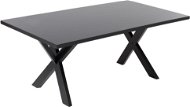 Čierny jedálenský stôl 180 cm LISALA, 58796 - Jedálenský stôl