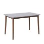 Drevený jedálenský stôl sivý 118 × 77 cm MODESTO, 126330 - Jedálenský stôl