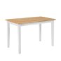 Dřevěný stůl do jídelny bílý 120 x 75 cm HOUSTON, 85919 - Jídelní stůl