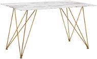 Jedálenský stôl 140 × 80 cm mramorový vzhľad KENTON, 180397 - Jedálenský stôl