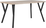 Jídelní stůl 140 x 80 cm, světlé dřevo s černým BRAVO, 168940 - Jídelní stůl