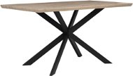 Jídelní stůl 140 x 80 cm, světlé dřevo s černým SPECTRA, 168947 - Jídelní stůl