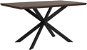 Jedálenský stôl 140 × 80 cm, tmavé drevo s čiernym SPECTRA, 168946 - Jedálenský stôl