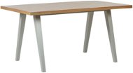 Jedálenský stôl 150 × 90 cm svetlé drevo so sivou LENISTER, 239956 - Jedálenský stôl