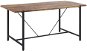 Jídelní stůl 160 x 80 cm tmavé dřevo s černou SARITAS, 310088 - Jídelní stůl