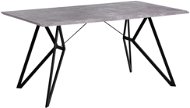 Jedálenský stôl 160 × 90 cm betónový vzhľad BUSCOT, 188719 - Jedálenský stôl