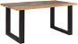 Jídelní stůl 160 x 90 cm světlé dřevo s pryskyřicí modrý RIVIERE, 251926 - Jídelní stůl