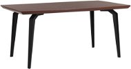 Jedálenský stôl 160 × 90 cm tmavé drevo s čiernym AMARES, 252869 - Jedálenský stôl