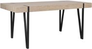 Jídelní stůl 180 x 90 cm, světlé dřevo s černou ADENA, 168921 - Jídelní stůl