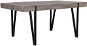 Jedálenský stôl 180 × 90 cm, tmavé drevo s čiernou ADENA, 168926 - Jedálenský stôl