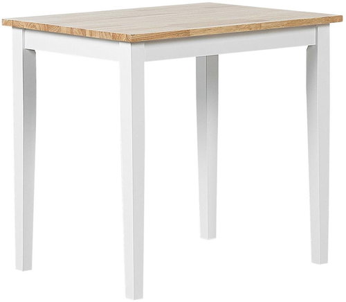 Jídelní stůl 60 x 80 cm světlé dřevo s bílou BATTERSBY, 251852 - Jídelní stůl - Main image