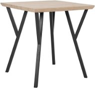 Jedálenský stôl 70 x 70 cm, svetlé drevo s čiernou BRAVO, 168939 - Jedálenský stôl