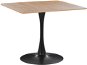 Jídelní stůl 90 x 90 cm světlé dřevo / černá BOCA, 312142 - Jídelní stůl