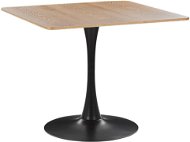 Jedálenský stôl 90 x 90 cm svetlé drevo/čierna BOCA, 312142 - Jedálenský stôl