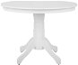 Jídelní stůl bílo hnědý kulatý 100 cm AKRON, 130974 - Jídelní stůl