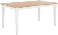 Jedálenský stôl drevený svetlohnedý/biely 150 × 90 cm GEORGIA, 162779 - Jedálenský stôl