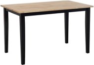 Jídelní stůl Jídelní stůl dřevěný světle hnědý / černý 120 x 75 cm HOUSTON, 162831 - Jídelní stůl