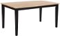 Jídelní stůl dřevěný světle hnědý / černý 150 x 90 cm GEORGIA, 162780 - Jídelní stůl