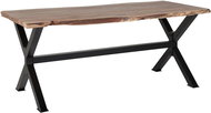 Jídelní stůl hnědý/černý 180 x 95 cm VALBO, 164520 - Jídelní stůl
