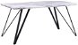 Jedálenský stôl mramorový vzhľad biely/čierny 150 × 80 cm MOLDEN, 242460 - Jedálenský stôl
