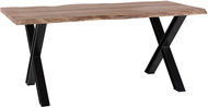 Jídelní stůl přírodní/černá 180x95 cm BROOKE , 163464 - Jídelní stůl