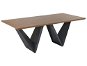 Jídelní stůl Jídelní stůl v tmavém odstínu dřeva a černé barvě SINTRA, 151420 - Jídelní stůl