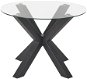 Okrúhly jedálenský stôl  100 cm čierny OTIUM, 310142 - Jedálenský stôl