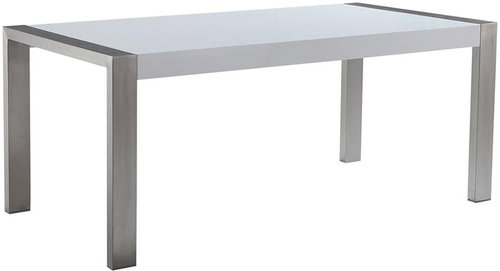 Luxusní bílý nerezový stůl 180x90 cm ARCTIC I, 58848 - Jídelní stůl - Main image