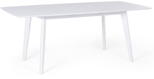 Rozkládací bílý kuchyňský stůl 150/195 x 90 cm SANFORD, 58835 - Jídelní stůl - Main image