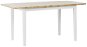Rozkladací jedálenský stôl 120/150 × 80 cm svetlé drevo s bielou HOUSTON, 251851 - Jedálenský stôl