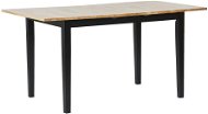 Rozkladací jedálenský stôl 120/150 × 80 cm svetlé drevo s čiernou HOUSTON, 251850 - Jedálenský stôl