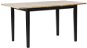 Jídelní stůl Rozkládací jídelní stůl 120/150 x 80 cm světlé dřevo s černou HOUSTON, 251850 - Jídelní stůl