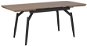 Jídelní stůl Rozkládací jídelní stůl 140/180 x 80 cm tmavé dřevo s černou BARBOSA, 233820 - Jídelní stůl