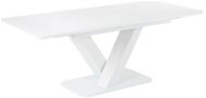 Rozkladací jedálenský stôl 160/200 × 90 cm biely SALTUM, 310898 - Jedálenský stôl