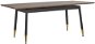 Rozkladací jedálenský stôl 160/200 × 90 cm tmavé drevo s čiernou CALIFORNIA, 233864 - Jedálenský stôl