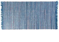 Modrý bavlněný koberec 80x150 cm BESNI, 57462 - Koberec