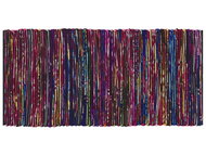 Různobarevný bavlněný koberec v tmavém odstínu 80x150 cm BARTIN, 57537 - Koberec