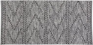 Koberec krátkosrstý 80 x 150 cm černobílý TERMÁL, 165210 - Koberec