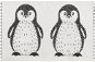 Dětský koberec s potiskem tučňáků 60 x 90 cm černobílý HAJDARABAD, 249961 - Koberec