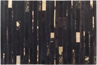 Hnědozlatý patchwork koberec z hovězí kůže 140x200 cm ARTVIN, 57754 - Koberec