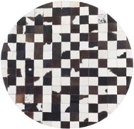 Černobílý patchwork koberec z hovězí kůže ? 140 cm BERGAMA, 57757 - Koberec