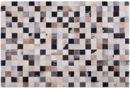 Koberec kožený hnědo béžový 160 x 230 cm RIZE, 60843 - Koberec