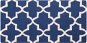 Modrý bavlněný koberec 80x150 cm SILVAN, 62662 - Koberec