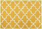 Žltý bavlnený koberec 140 × 200 cm SILVAN, 62664 - Koberec