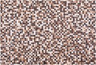Hnedý patchwork kožený koberec 160 × 230 cm KONYA, 62723 - Koberec