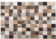 Hnedý kožený patchwork koberec 160 × 230 cm SOKE, 73751 - Koberec