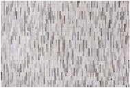 Šedý kožený koberec 140x200 cm AHILLI, 73795 - Koberec