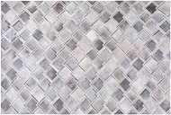 Sivý kožený koberec 140 × 200 cm AGACLI, 74902 - Koberec