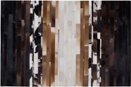 Černo-béžový kožený koberec 140x200 cm DALYAN, 74963 - Koberec