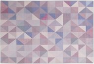 Modrošedý krátkovlasý koberec KARTEPE 140 x 200 cm, 116864 - Koberec
